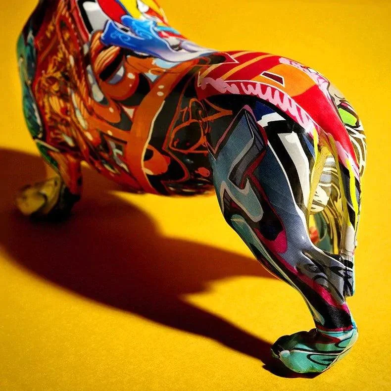 Homeko_Dachshund_Nordic_Painted_Statue_-_-4227735 Homeko Dachshund Nordic Painted Statue -