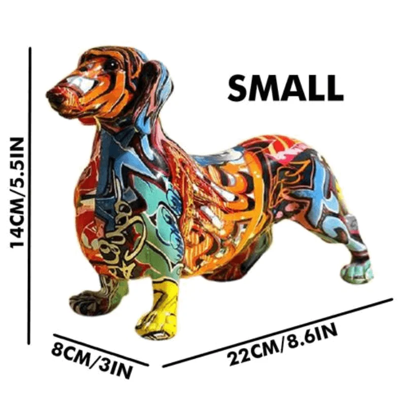 Homeko_Dachshund_Nordic_Painted_Statue_-_-4227742 Homeko Dachshund Nordic Painted Statue -