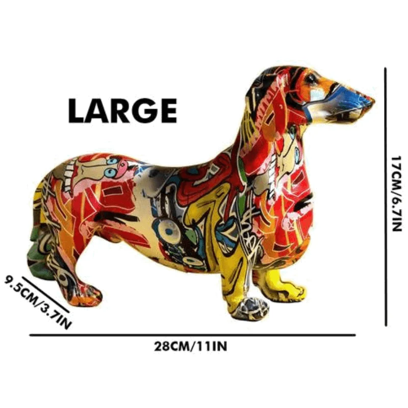 Homeko_Dachshund_Nordic_Painted_Statue_-_-4227749 Homeko Dachshund Nordic Painted Statue -
