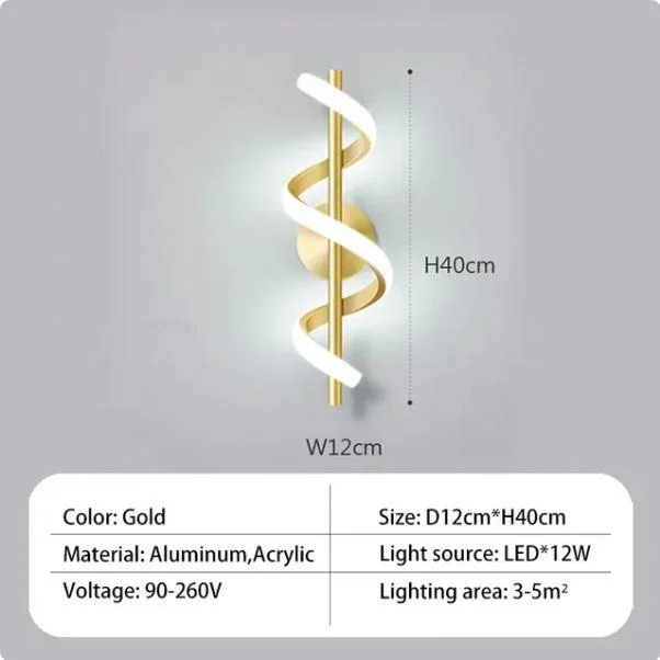 Homeko_Design_Spiral_Wall_Lamp_-_-4228649 Homeko Design Spiral Wall Lamp -