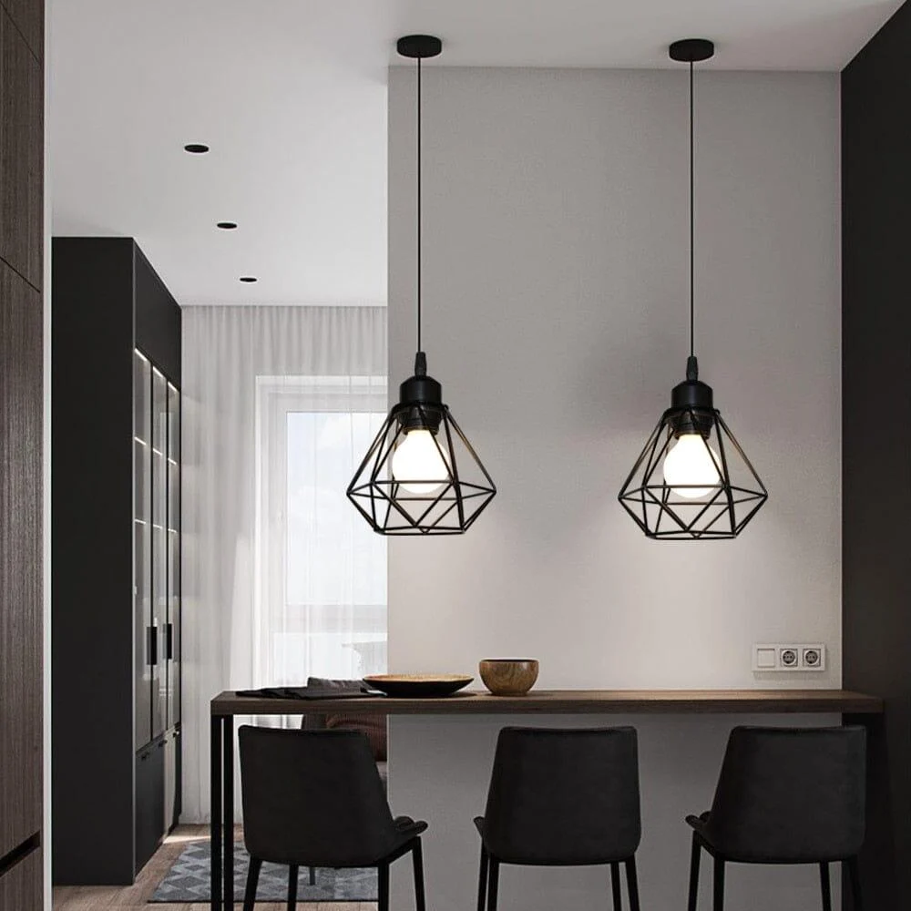 Homeko_Diamond_Shape_Wrought_Metal_Pendant_Lights_-_-4229358 Homeko Diamond Shape Wrought Metal Pendant Lights -