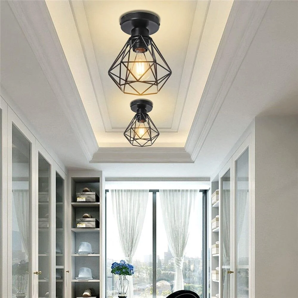 Homeko_Diamond_Shape_Wrought_Metal_Pendant_Lights_-_-4229365 Homeko Diamond Shape Wrought Metal Pendant Lights -