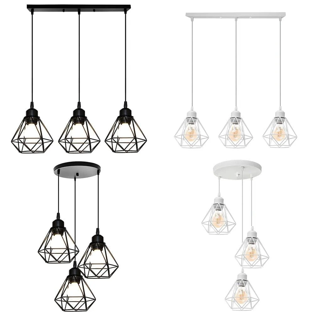 Homeko_Diamond_Shape_Wrought_Metal_Pendant_Lights_-_-4229371 Homeko Diamond Shape Wrought Metal Pendant Lights -