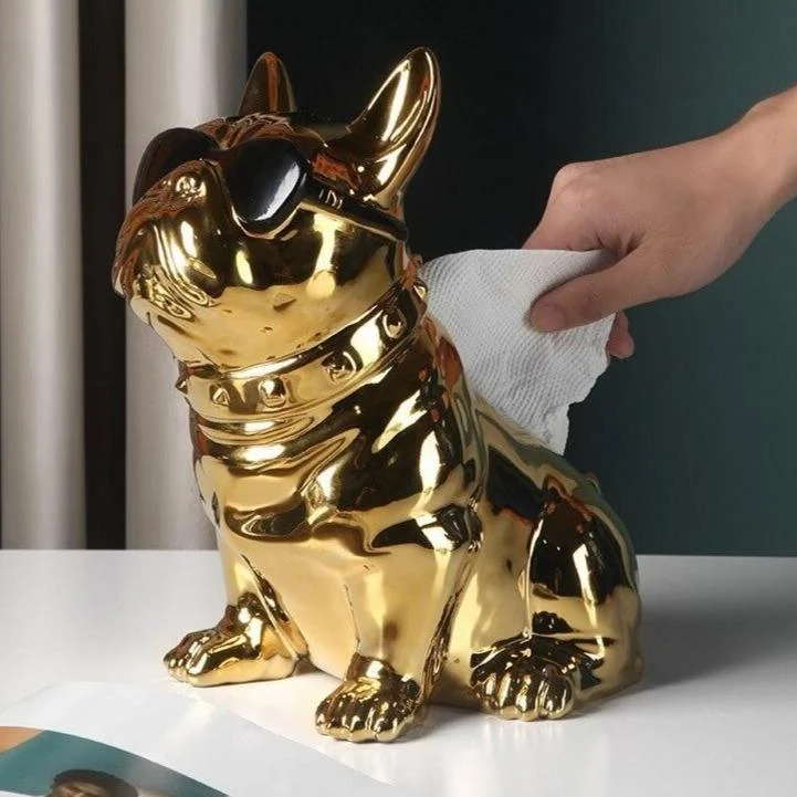 Homeko Dog Ceramic Tissue Box -
