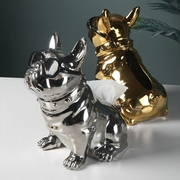 Homeko Dog Ceramic Tissue Box -