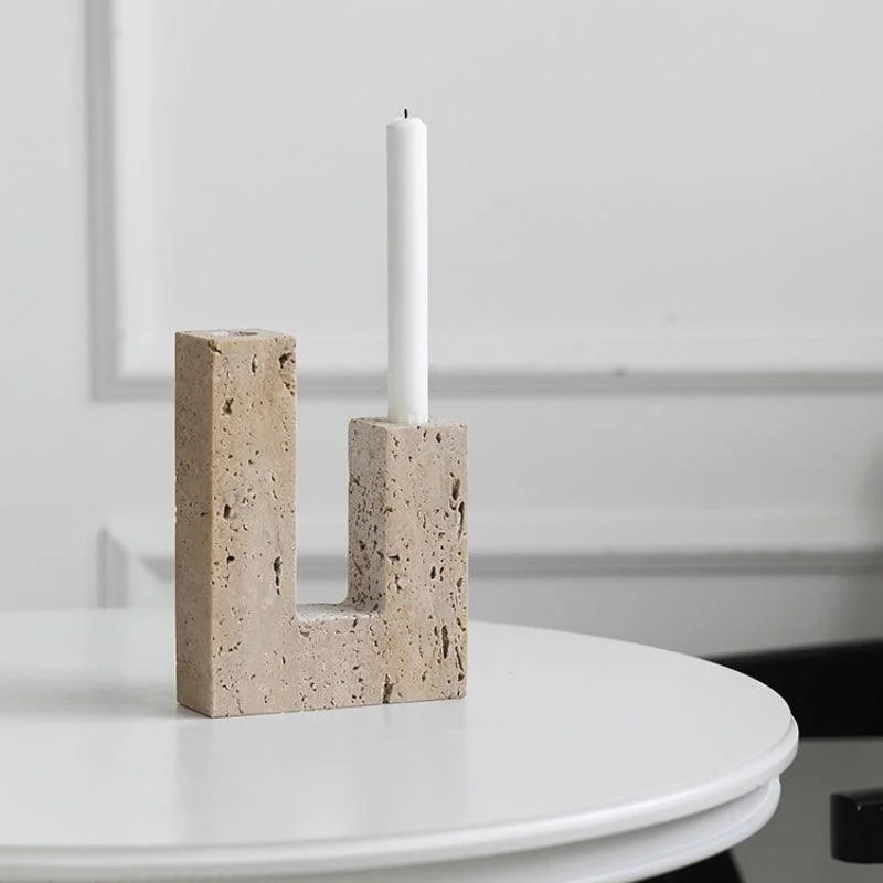 Homeko_Dual_Travertine_Taper_Candlestick_Holder_-_-4231006 Homeko Dual Travertine Taper Candlestick Holder -