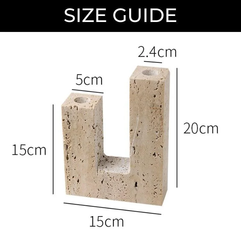 Homeko_Dual_Travertine_Taper_Candlestick_Holder_-_-4231017 Homeko Dual Travertine Taper Candlestick Holder -