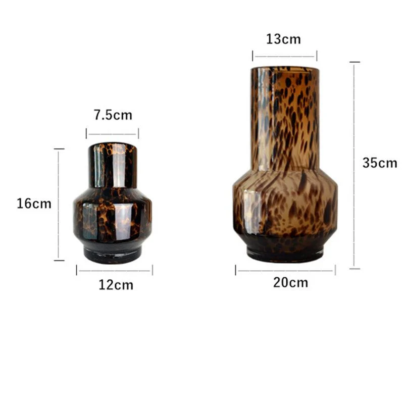 Homeko_Ember_Tortoiseshell_Glass_Vases_-_-4231411 Homeko Ember Tortoiseshell Glass Vases -