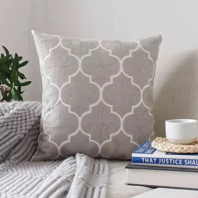 Homeko Embroidered Pillow Covers -
