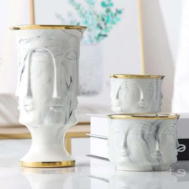 Homeko Face Flower Pot and Vase -