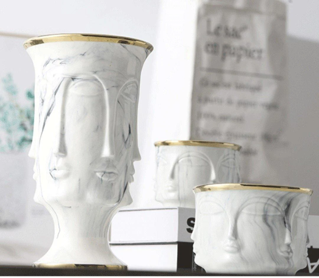 Homeko Face Flower Pot and Vase -