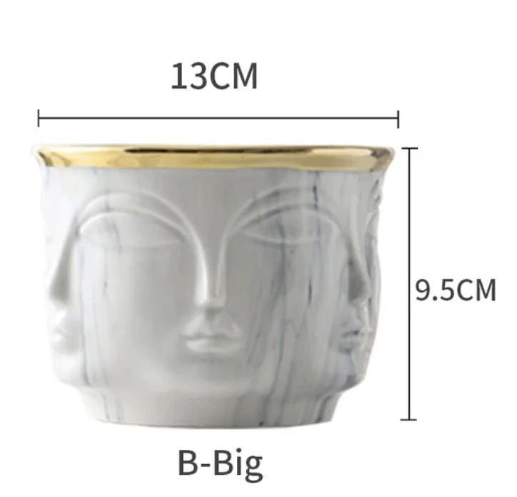 Homeko_Face_Flower_Pot_and_Vase_-_-4232344 Homeko Face Flower Pot and Vase -