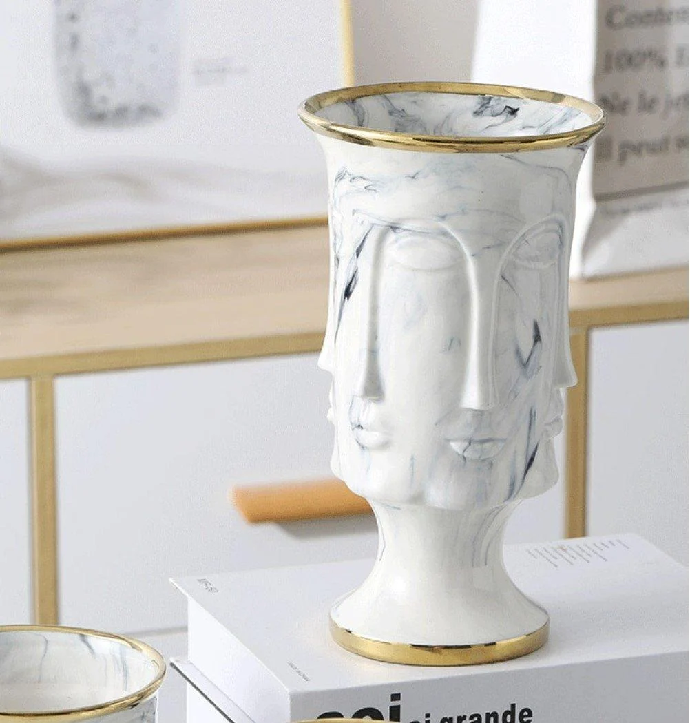 Homeko_Face_Flower_Pot_and_Vase_-_-4232349 Homeko Face Flower Pot and Vase -