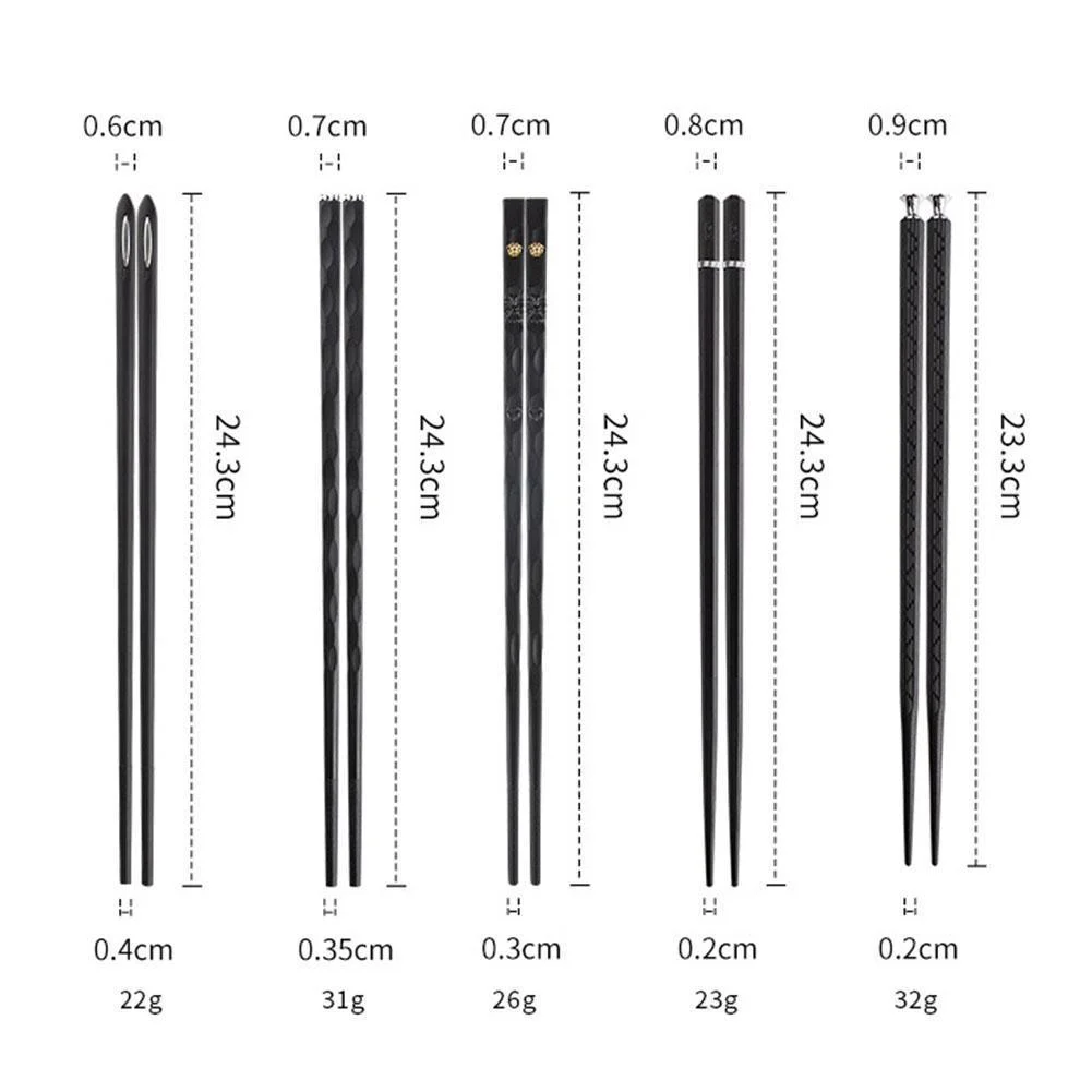 Homeko_Fancy_Chopsticks_5_Pairs_-_-4232699 Homeko Fancy Chopsticks 5 Pairs -