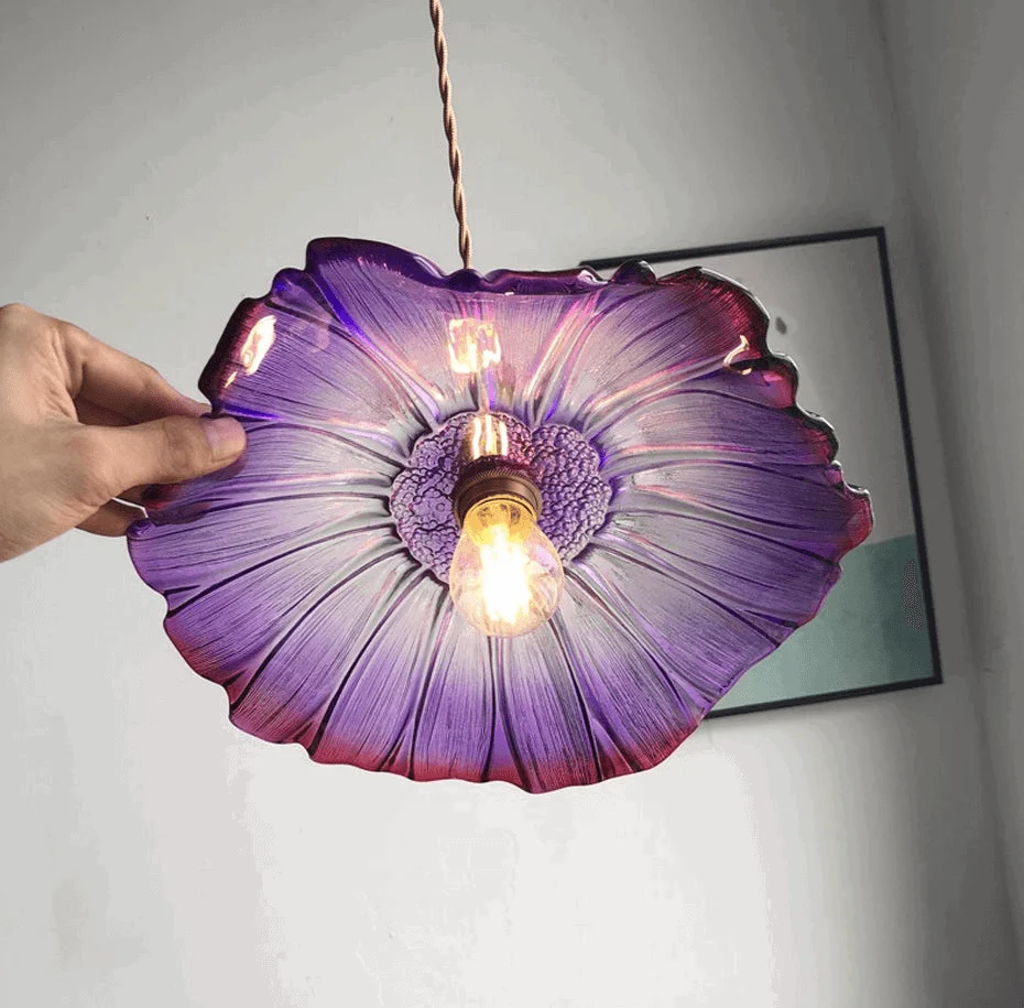 Homeko_Floral_Glass_Pendant_Light_-_-4233726 Homeko Floral Glass Pendant Light -