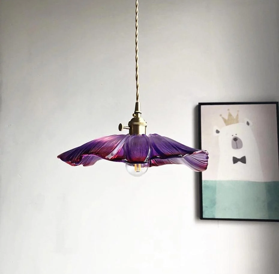 Homeko_Floral_Glass_Pendant_Light_-_-4233735 Homeko Floral Glass Pendant Light -