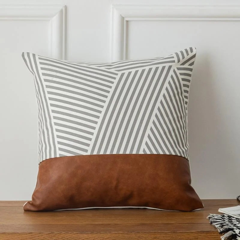 Homeko_Geometric_Leather_Pillows_-_-4237109 Homeko Geometric Leather Pillows -
