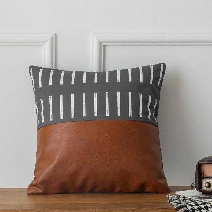 Homeko_Geometric_Leather_Pillows_-_-4237118 Homeko Geometric Leather Pillows -