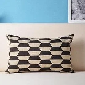 Homeko Geometric Lumbar Pillow Cover -