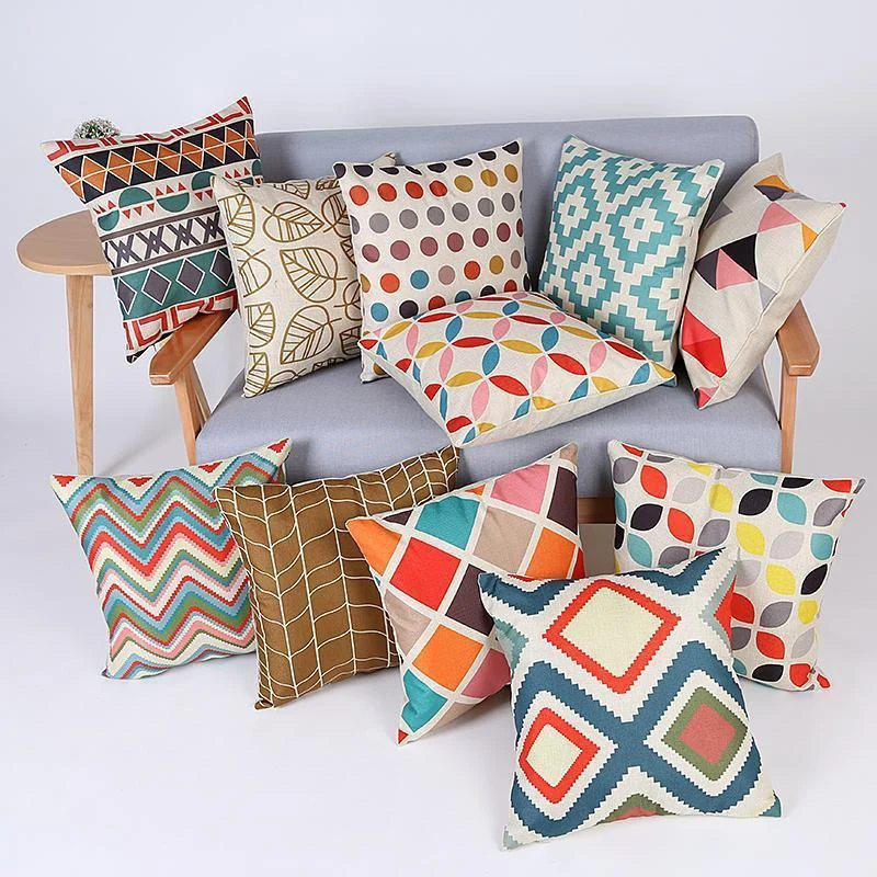 Homeko Geometric Throw Cushion Cover Collection -