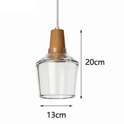 Homeko Glass Coated Wood Pendant Lights -