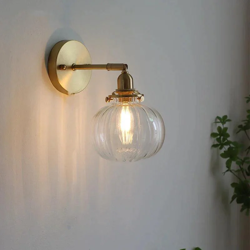 Homeko Glass Globe Wall Lamp -