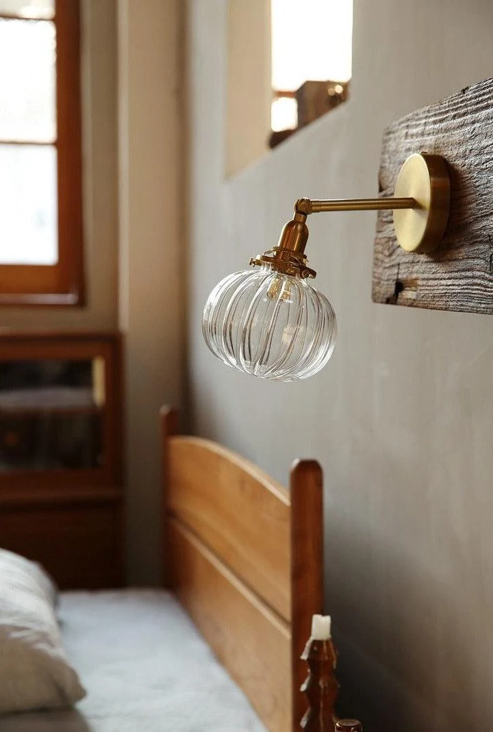 Homeko Glass Globe Wall Lamp -