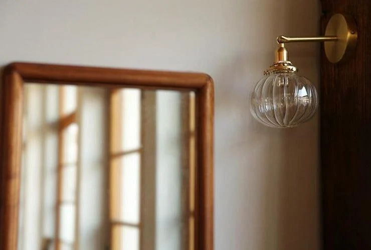Homeko Glass Globe Wall Lamp -