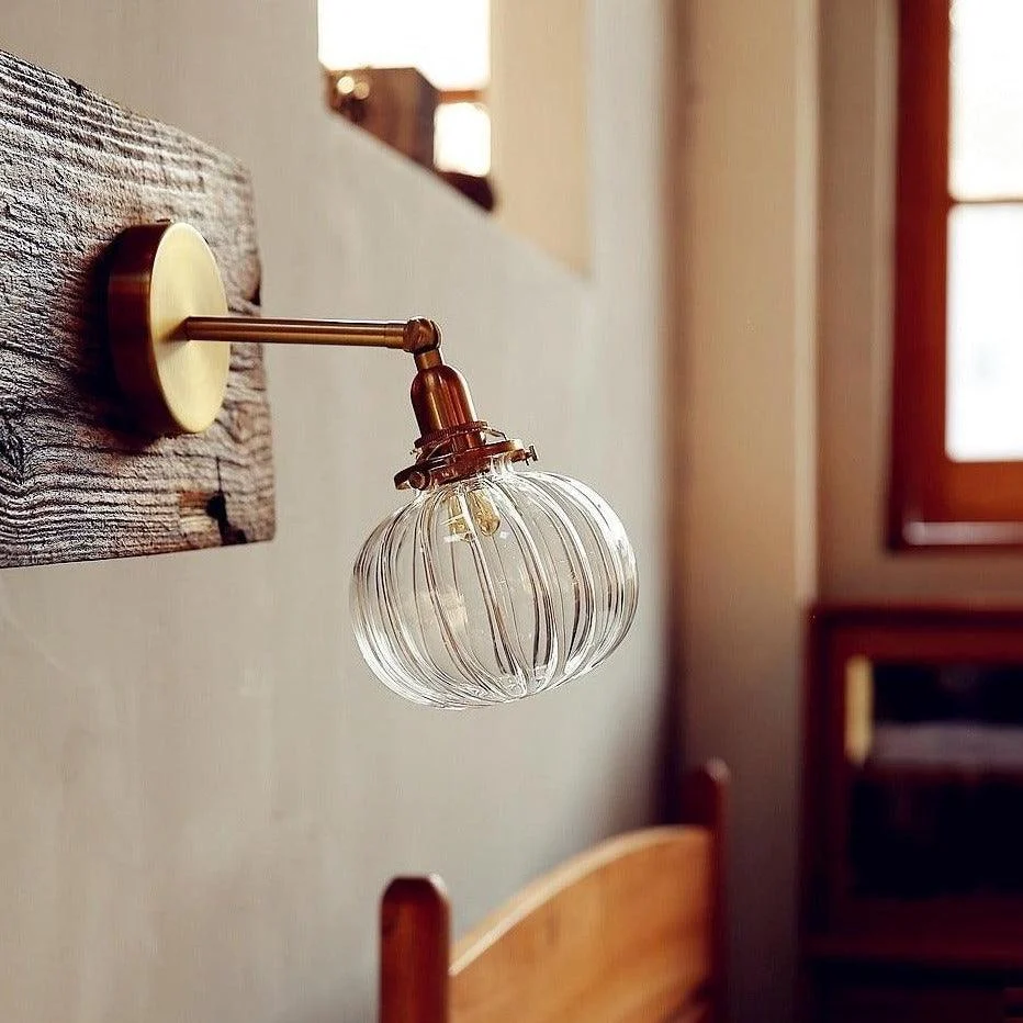 Homeko Glass Globe Wall Lamp -