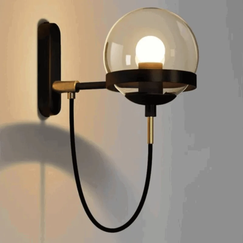 Homeko Glass Sphere LED Wall Lamp -
