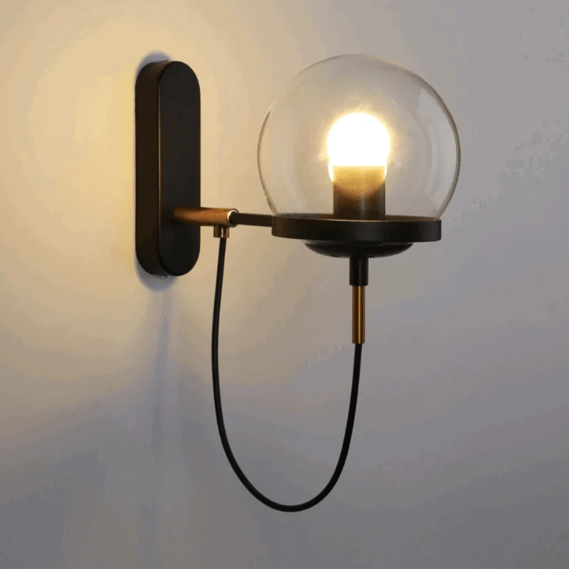 Homeko Glass Sphere LED Wall Lamp -