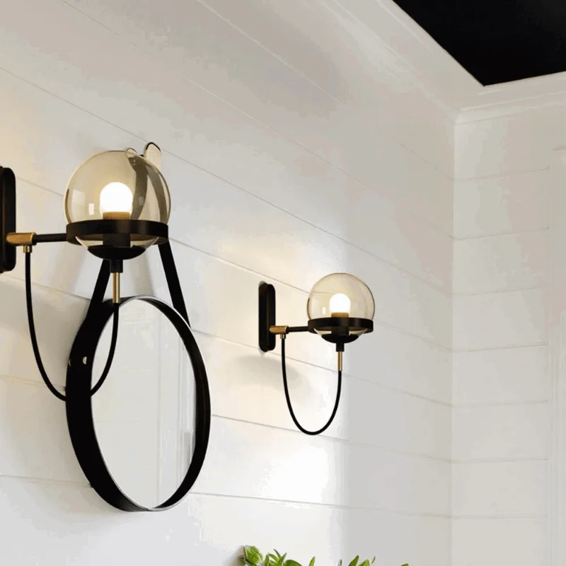 Homeko Glass Sphere LED Wall Lamp -
