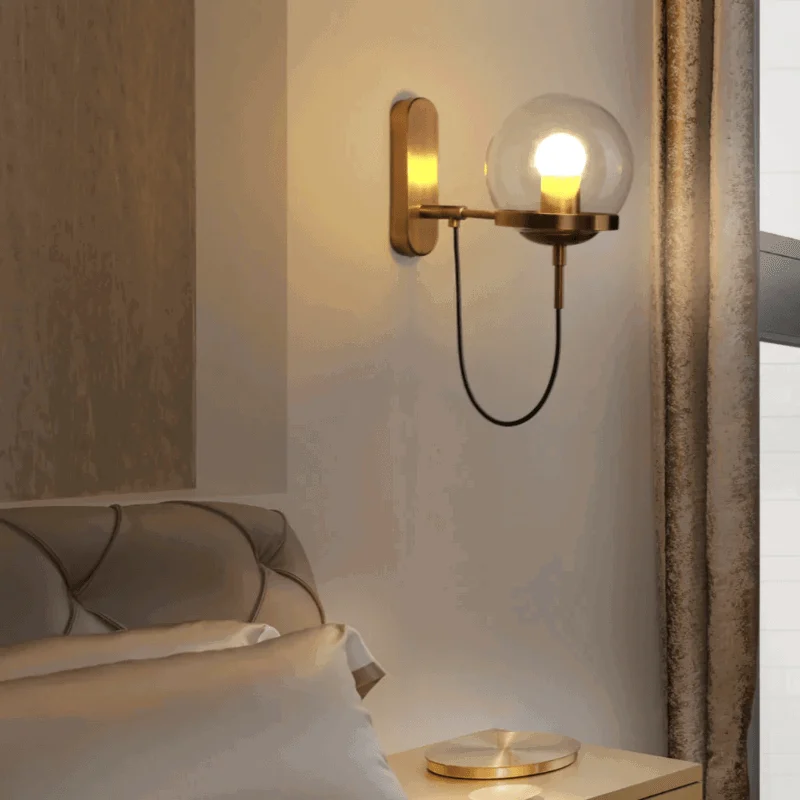 Homeko Glass Sphere LED Wall Lamp -