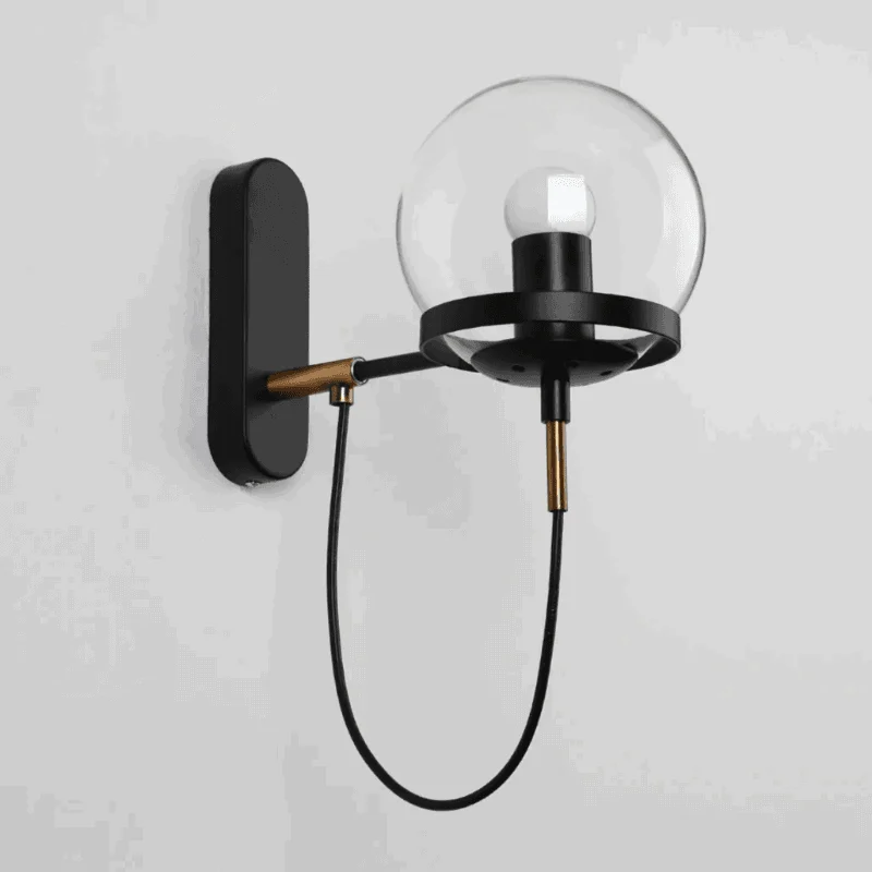Homeko Glass Sphere LED Wall Lamp -