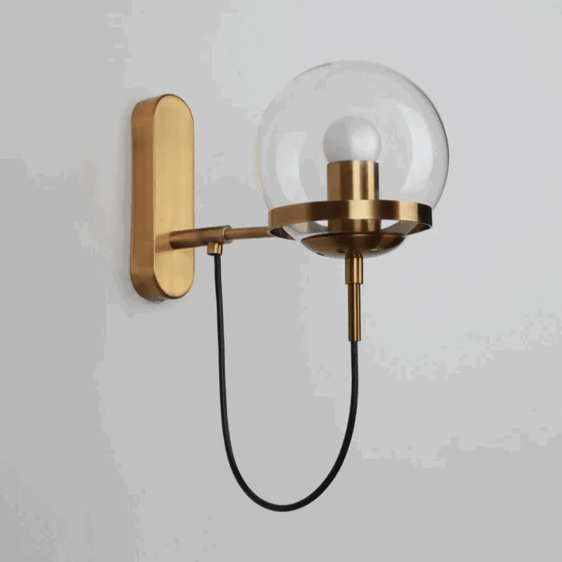 Homeko Glass Sphere LED Wall Lamp -