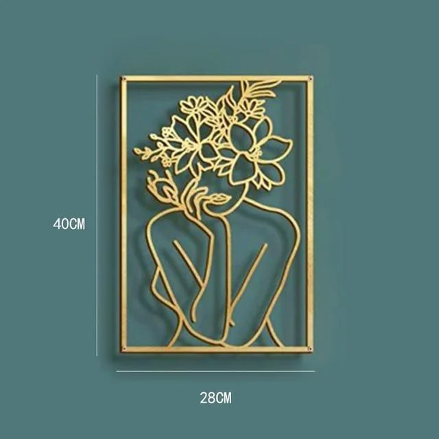 Homeko_Gold_Metal_Wall_Art_-_-4242982 Homeko Gold Metal Wall Art -