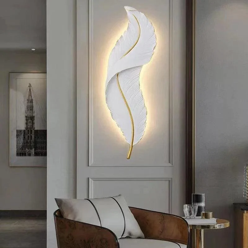 Homeko_Golden_Feather_Wall_Light_-_-4243520 Homeko Golden Feather Wall Light -