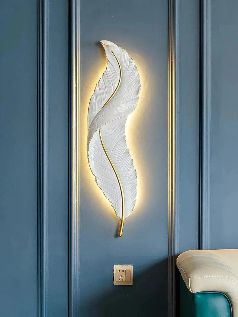 Homeko_Golden_Feather_Wall_Light_-_-4243527 Homeko Golden Feather Wall Light -
