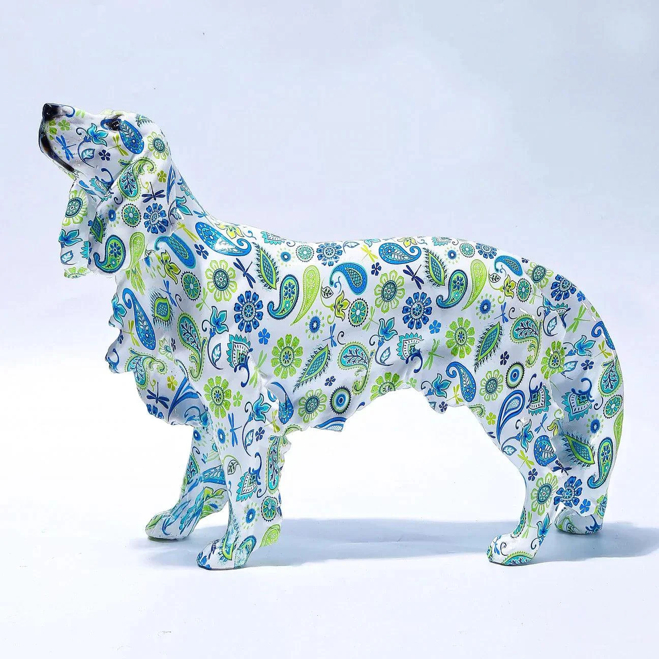 Homeko_Golden_Retriever_Graffiti_Painted_Statue_-_-4243979 Homeko Golden Retriever Graffiti Painted Statue -