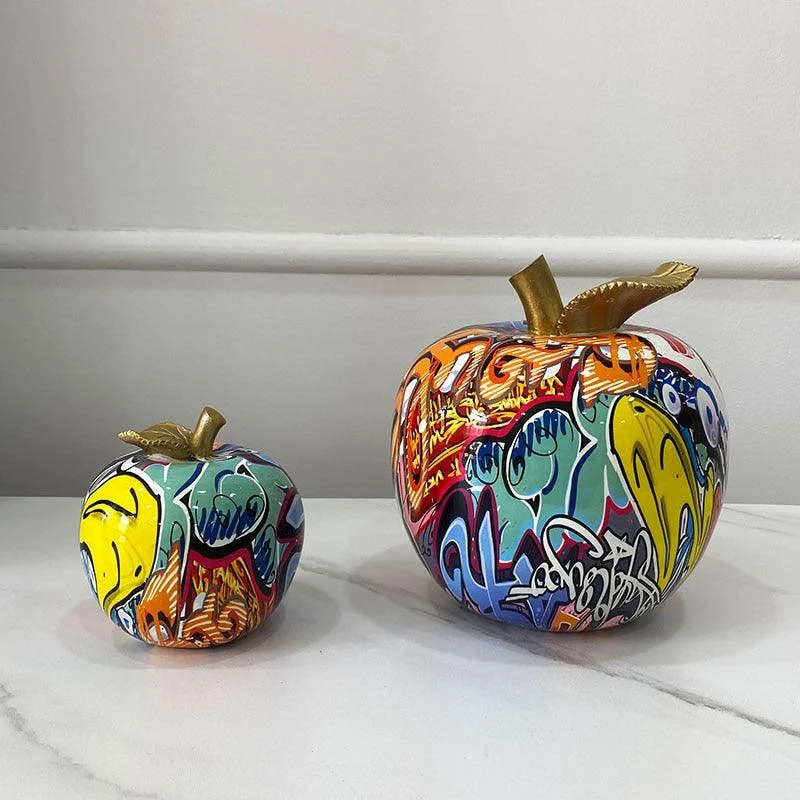 Homeko_Graffiti_Painted_Apple_Sculpture_-_-4244285 Homeko Graffiti Painted Apple Sculpture -
