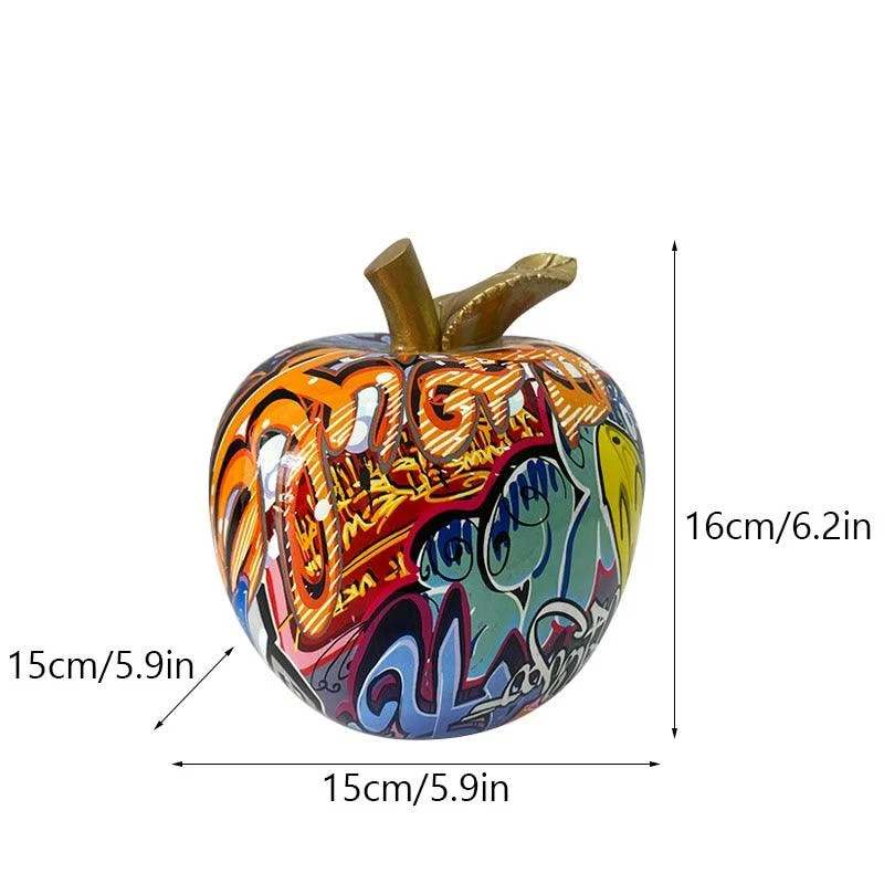Homeko_Graffiti_Painted_Apple_Sculpture_-_-4244329 Homeko Graffiti Painted Apple Sculpture -