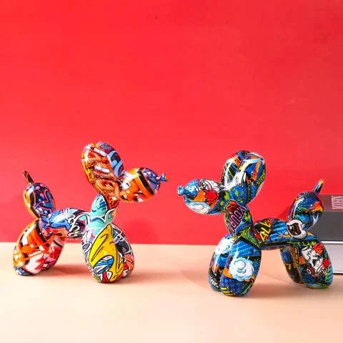 Homeko_Graffiti_Painted_Balloon_Dog_Sculpture_-_-4244347 Homeko Graffiti Painted Balloon Dog Sculpture -