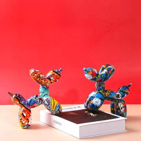 Homeko_Graffiti_Painted_Balloon_Dog_Sculpture_-_-4244365 Homeko Graffiti Painted Balloon Dog Sculpture -