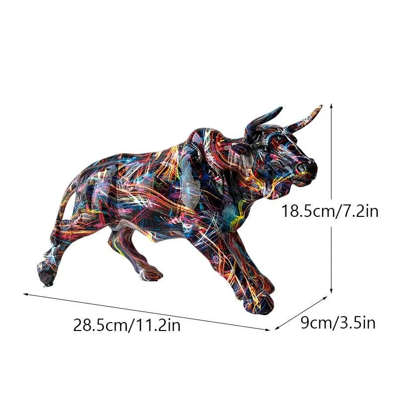 Homeko_Graffiti_Painted_Bull_Sculpture_-_-4244436 Homeko Graffiti Painted Bull Sculpture -
