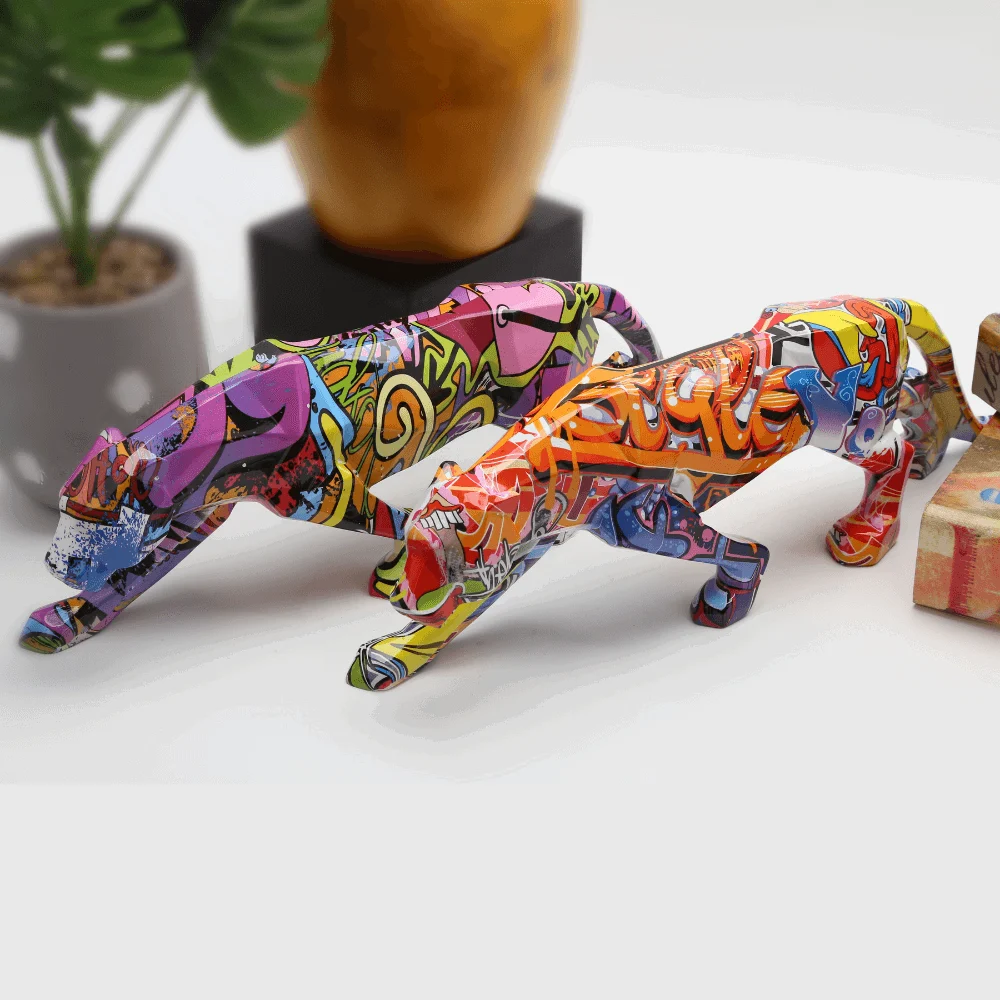 Homeko_Graffiti_Painted_Panther_Sculpture_-_-4244465 Homeko Graffiti Painted Panther Sculpture -