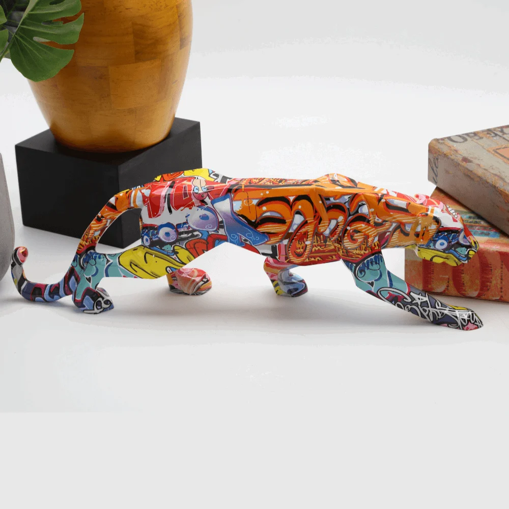 Homeko_Graffiti_Painted_Panther_Sculpture_-_-4244475 Homeko Graffiti Painted Panther Sculpture -