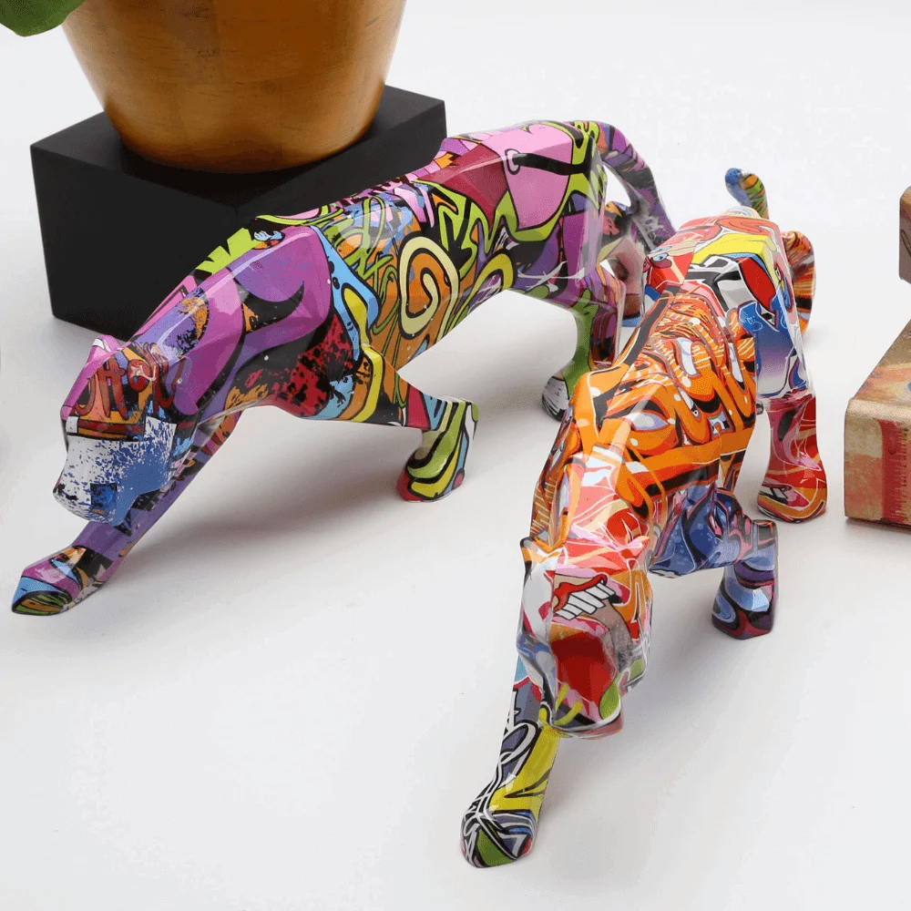 Homeko_Graffiti_Painted_Panther_Sculpture_-_-4244489 Homeko Graffiti Painted Panther Sculpture -