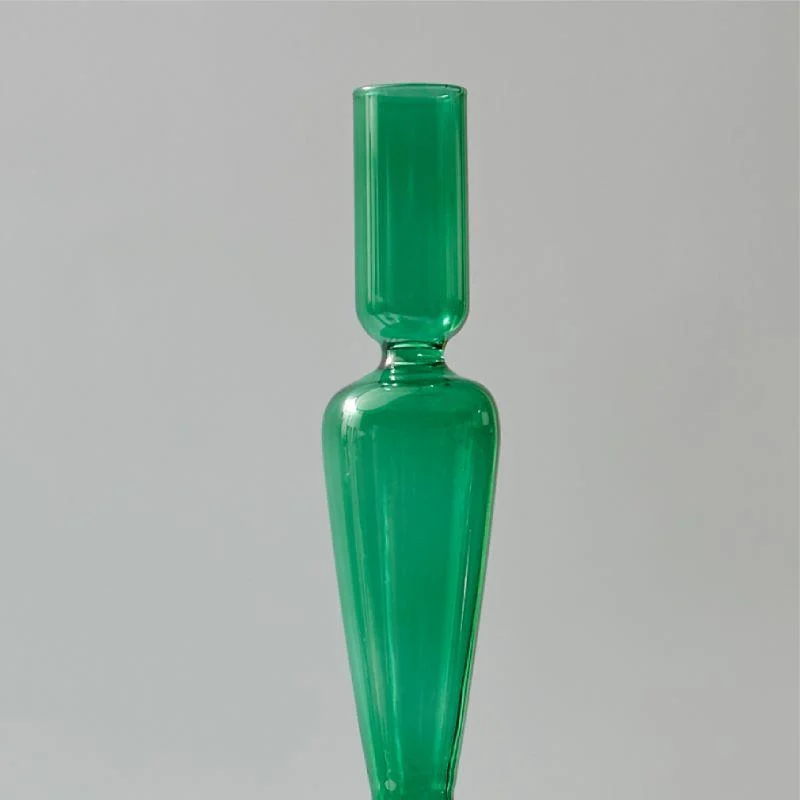 Homeko_Green_Glass_Taper_Candle_Holder_Vases_-_-4244919 Homeko Green Glass Taper Candle Holder & Vases -