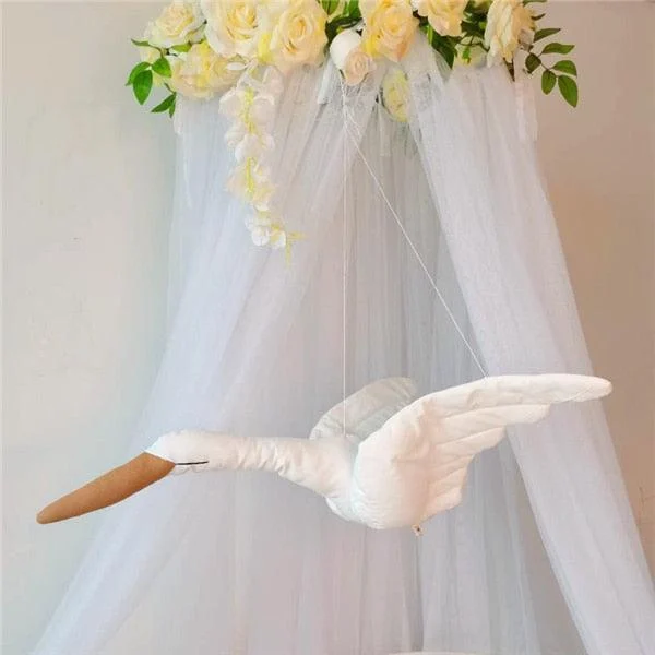 Homeko Hanging Plush Swan -