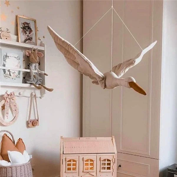 Homeko Hanging Plush Swan -